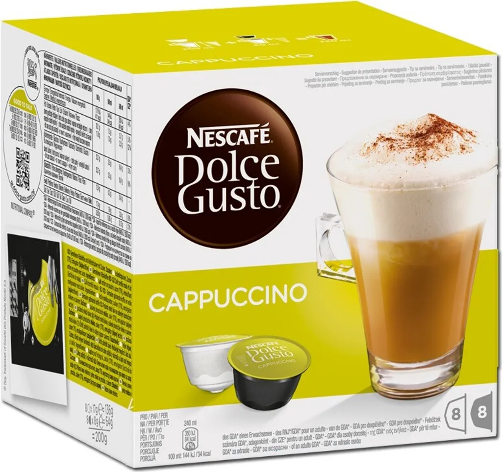 Nescafé® Nescafé Dolce Gusto Cappuccino | 8 Kaffeekapseln 1 Nescafé® Nescafé Dolce Gusto Cappuccino | 8 Kaffeekapseln