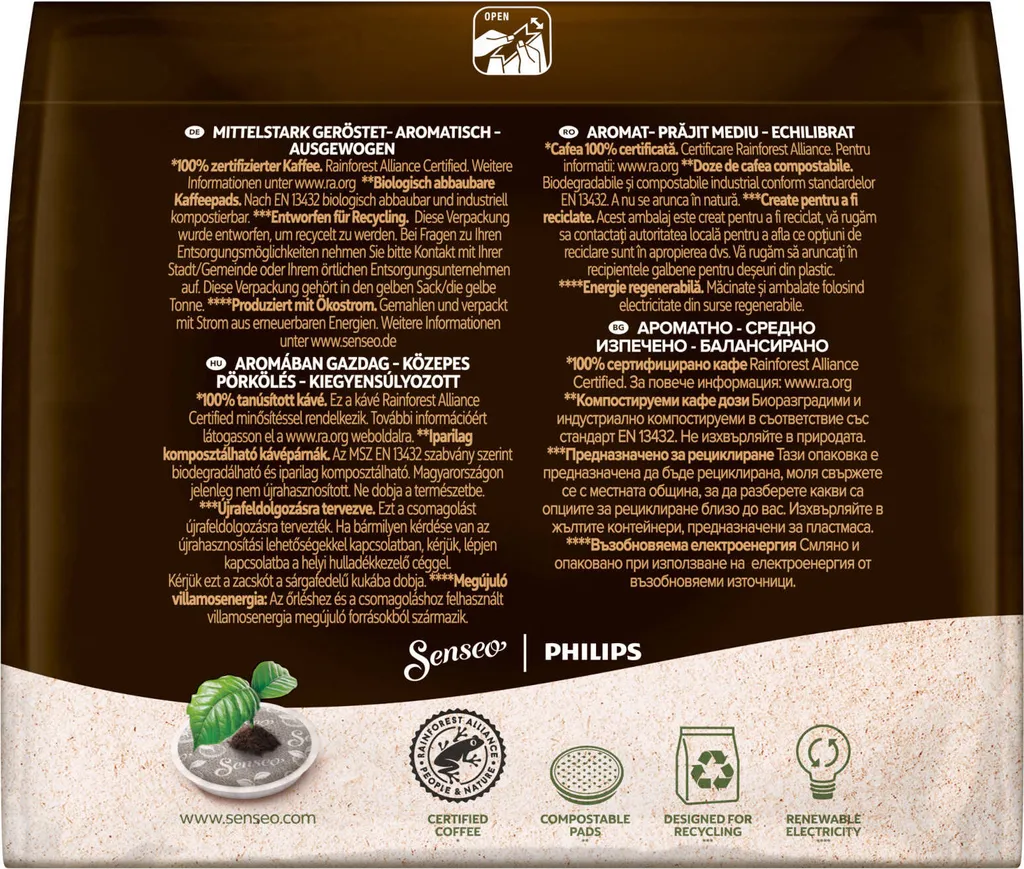 SENSEO Pads Caffè Crema Senseopads 160 Getränke Kaffeepads 5 SENSEO Pads Caffè Crema Senseopads 160 Getränke Kaffeepads – Bild 5