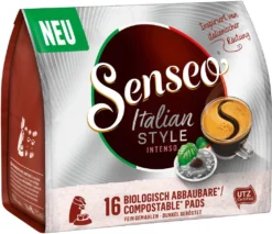 SENSEO Pads Italian Style Senseopads UTZ 80 Getränke Kaffeepads -Ausgewählte Coffeeshops c6b109c25f5dbd91d92bacf28c3d0aa3