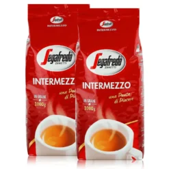 Segafredo Intermezzo Espresso Kaffee-Bohnen 1kg - Stark & Würzig (2er Pack)