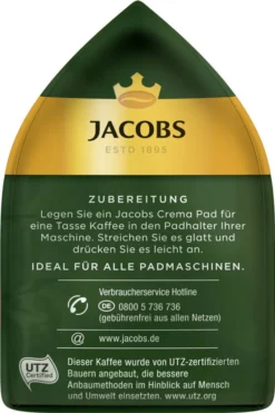 JACOBS Pads Crema Kräftig 270 Getränke - 15x18 Kaffeepads Senseo Kompatibel 13 JACOBS Pads Crema Kräftig 270 Getränke - 15x18 Kaffeepads Senseo Kompatibel -Ausgewählte Coffeeshops cb8ffe5766cafe8ff6e154736d53b501