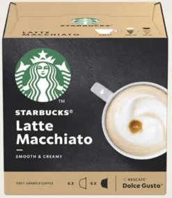 Nestlé® NESCAFÉ® Dolce Gusto® Starbucks® Latte Macchiato - 12 Kapseln / 6 Portionen -Ausgewählte Coffeeshops cc9eb6f3ee43f97d326a27d8031f146b