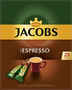 Jacobs Typ Espresso Sticks | Löslicher Kaffee | 25 Portionen