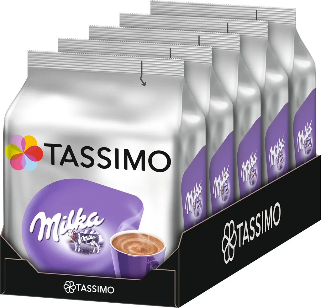 TASSIMO Milka 5er Pack Kakaospezialität T Discs Kapseln 5 X 8 Getränke 1 TASSIMO Milka 5er Pack Kakaospezialität T Discs Kapseln 5 X 8 Getränke