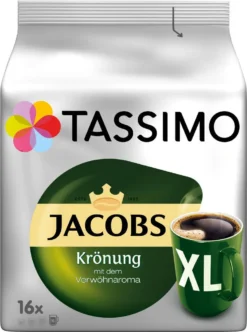 TASSIMO Kapseln 3x16 Jacobs Krönung XL + 3x16 Krönung Kräftig XL T Discs - Insgesamt 96 Getränke 10 TASSIMO Kapseln 3x16 Jacobs Krönung XL + 3x16 Krönung Kräftig XL T Discs - Insgesamt 96 Getränke -Ausgewählte Coffeeshops d6c9bb09dce6d252d1a5815e3861c16d 3