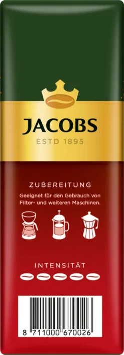 Jacobs Filterkaffee Meister Röstung | Gemahlen | 500g 9 Jacobs Filterkaffee Meister Röstung | Gemahlen | 500g -Ausgewählte Coffeeshops db1b1fc03e7e339915906d55e72121ba