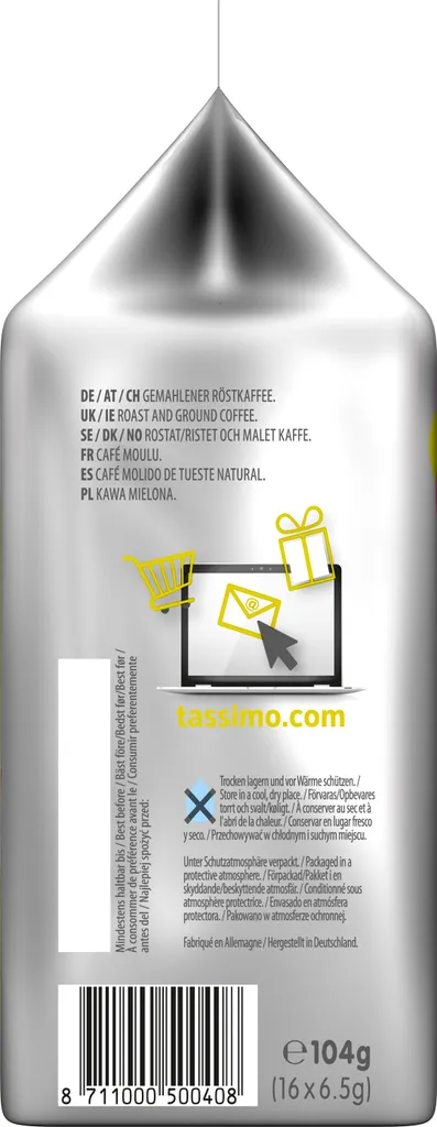 Tassimo Jacobs Krönung Mit Dem Verwöhnaroma | 16 T Discs, Kaffeekapseln 3 Tassimo Jacobs Krönung Mit Dem Verwöhnaroma | 16 T Discs, Kaffeekapseln – Bild 3