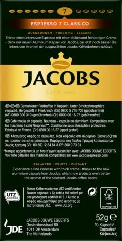 Jacobs Espresso Classico | 10 Nespresso® Komp. Kapseln 10 Jacobs Espresso Classico | 10 Nespresso® Komp. Kapseln -Ausgewählte Coffeeshops dc29346bbbfbb70af94b0f773ddfff37