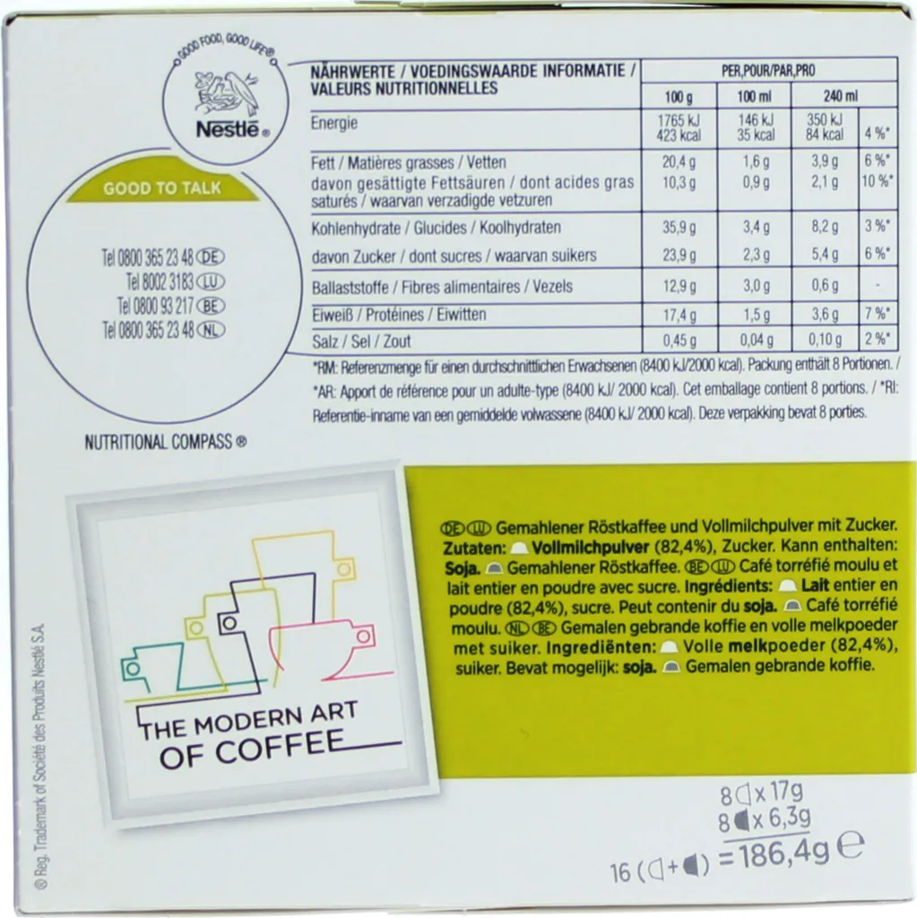 Nestlé® Nescafé Dolce Gusto Cappuccino, Milchkaffee, Kaffeekapsel, Kaffee, 96 Kapseln (48 Portionen) 3 Nestlé® Nescafé Dolce Gusto Cappuccino, Milchkaffee, Kaffeekapsel, Kaffee, 96 Kapseln (48 Portionen) – Bild 3