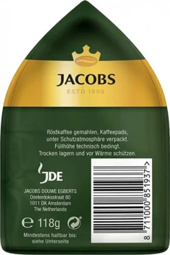 Jacobs Crema Pads Kräftig | 18 Senseo Kompatible Kaffeepads, 118 G -Ausgewählte Coffeeshops e27a5cd2dbc22e4915e4024fa5541e26