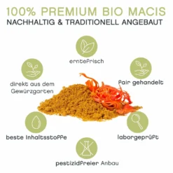 Macis Muskatblüte Gemahlen, BIO, 100g 11 Macis Muskatblüte Gemahlen, BIO, 100g -Ausgewählte Coffeeshops e4fb189ed6f966231ce94ab7e90a7b97