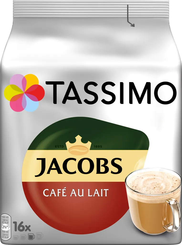 Tassimo Jacobs Café Au Lait | 16 T Discs, Kaffeekapseln 1 Tassimo Jacobs Café Au Lait | 16 T Discs, Kaffeekapseln