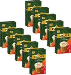 JACOBS Löskaffee Typ Cappuccino 10 X 8 Sticks - 80 Getränke Instantkaffee