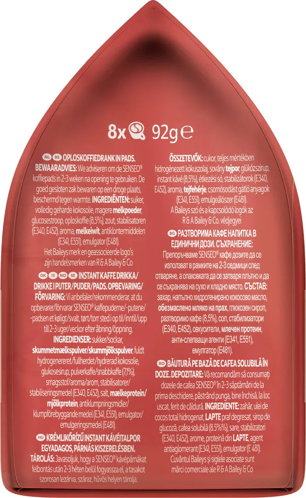 SENSEO Cappuccino Baileys Pads Sahnelikörgeschmack 10er Pack - 10 X 8 Getränke 7 SENSEO Cappuccino Baileys Pads Sahnelikörgeschmack 10er Pack - 10 X 8 Getränke – Bild 7