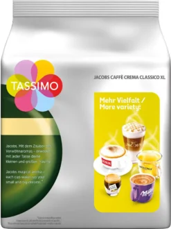 TASSIMO Kapseln Aktions-Paket 8 Packungen (4 Sorten) + Vivy 2 Schwarz Gratis 12 TASSIMO Kapseln Aktions-Paket 8 Packungen (4 Sorten) + Vivy 2 Schwarz Gratis -Ausgewählte Coffeeshops f7b358384c56f2525f4763ec83f949fe