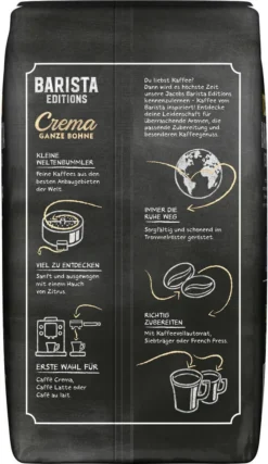 JACOBS Kaffeebohnen Barista Editions Crema Ganze Bohne 4x1 Kg + 2 Alu Dosen Im Barista Design -Ausgewählte Coffeeshops fbb6319afc952af138cf066bd50b2184 1
