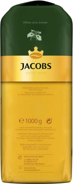 JACOBS Kaffeebohnen Expertenröstung Crema Italiano 3 Kg Geröstete Bohnen+ 1 Jacobs Barista Becher+ 1 Dose -Ausgewählte Coffeeshops fbbe40d7690cbafad7f66640b4d82c08 1